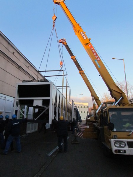 Gyártósor daruzás